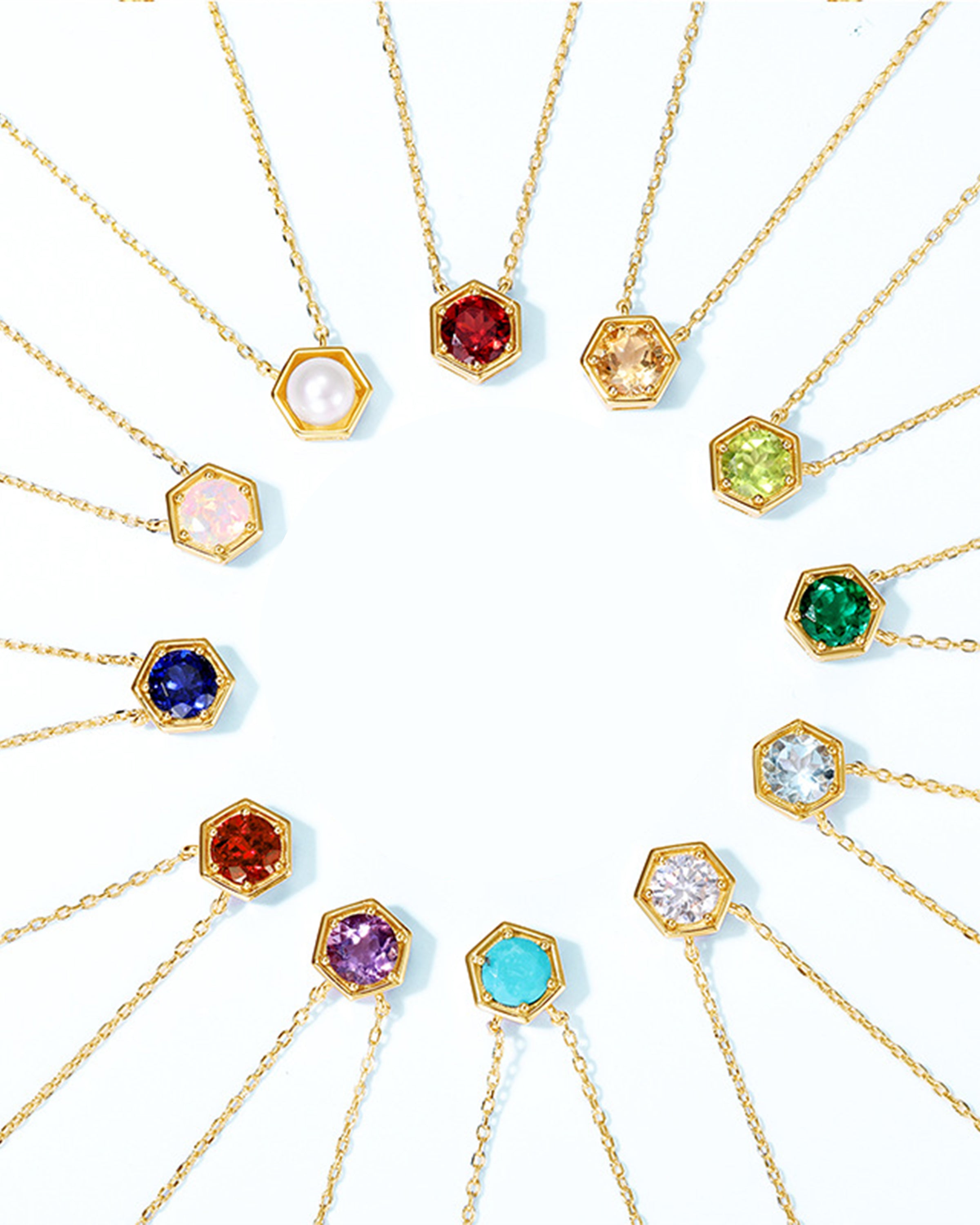 April Birthstone Necklace – Moissanite