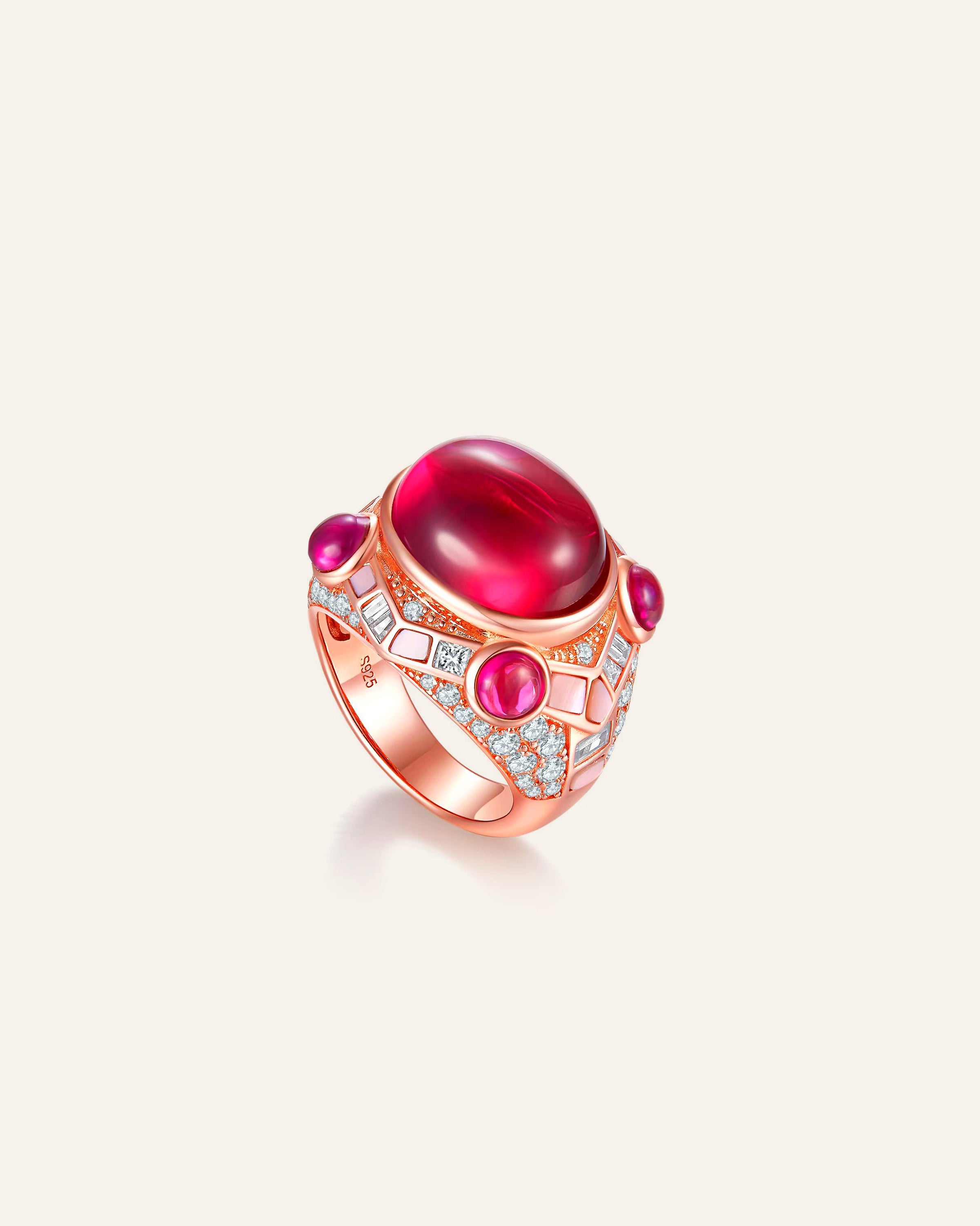 4-carat Cocktail Ring - Byzantine Flame