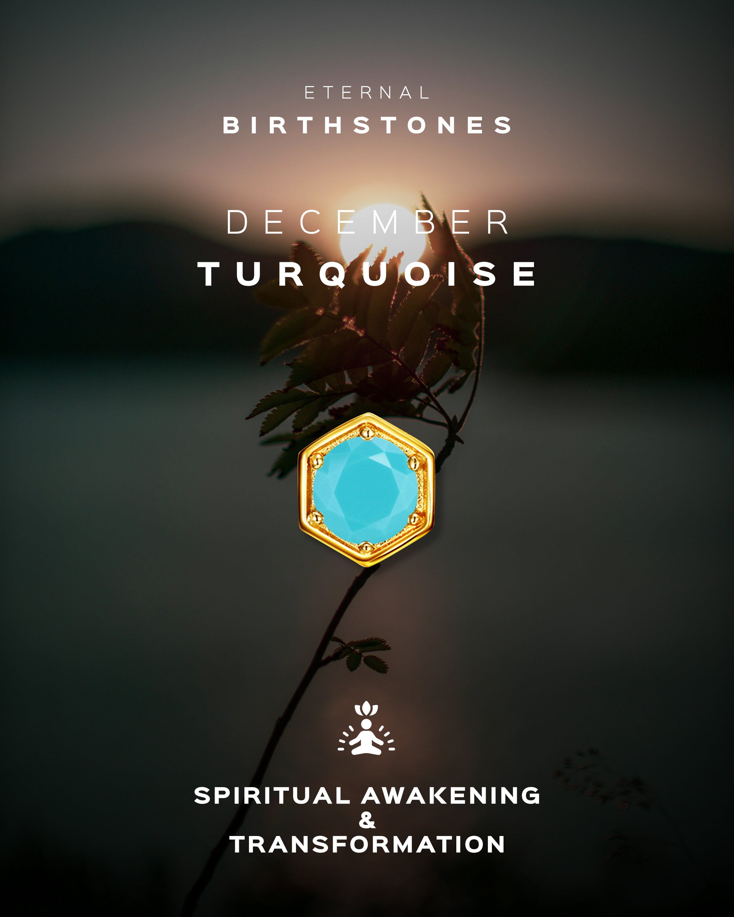 December Birthstone Necklace – Turquoise