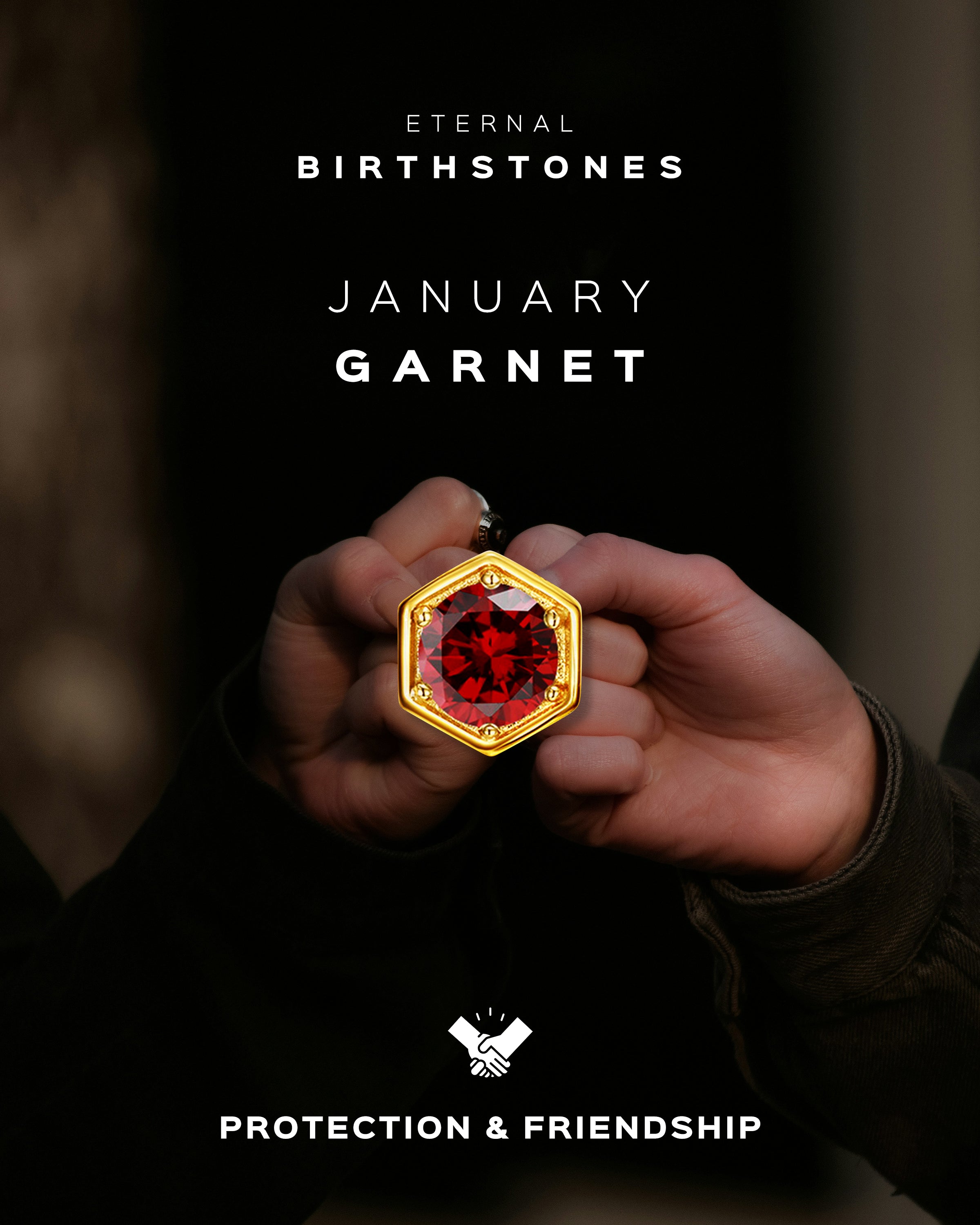 January Birthstone Necklace – Garnet