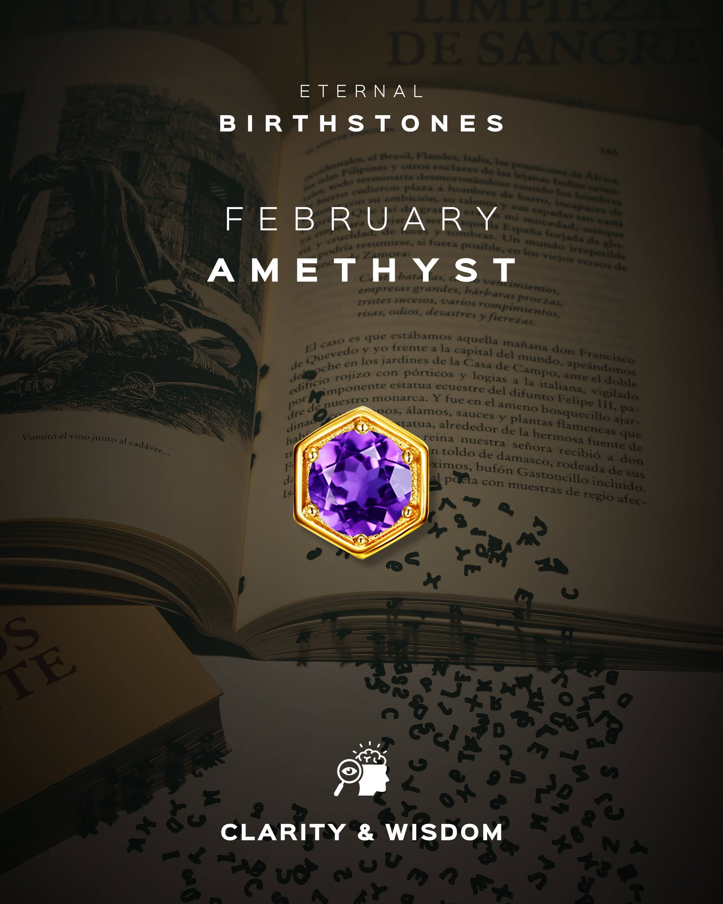 February Birthstone Necklace –  Amethyst