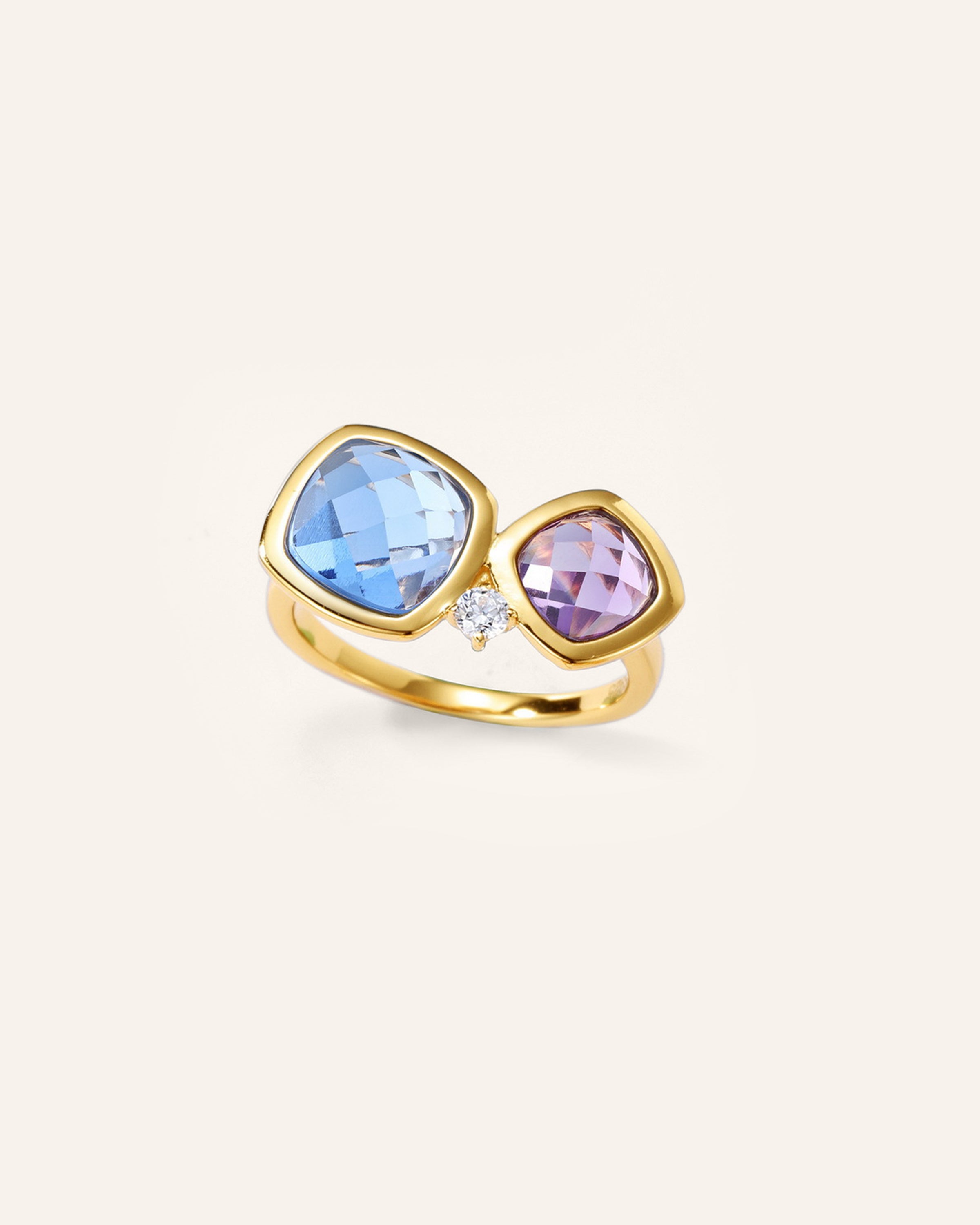 Twilight Duo Gemstone Ring