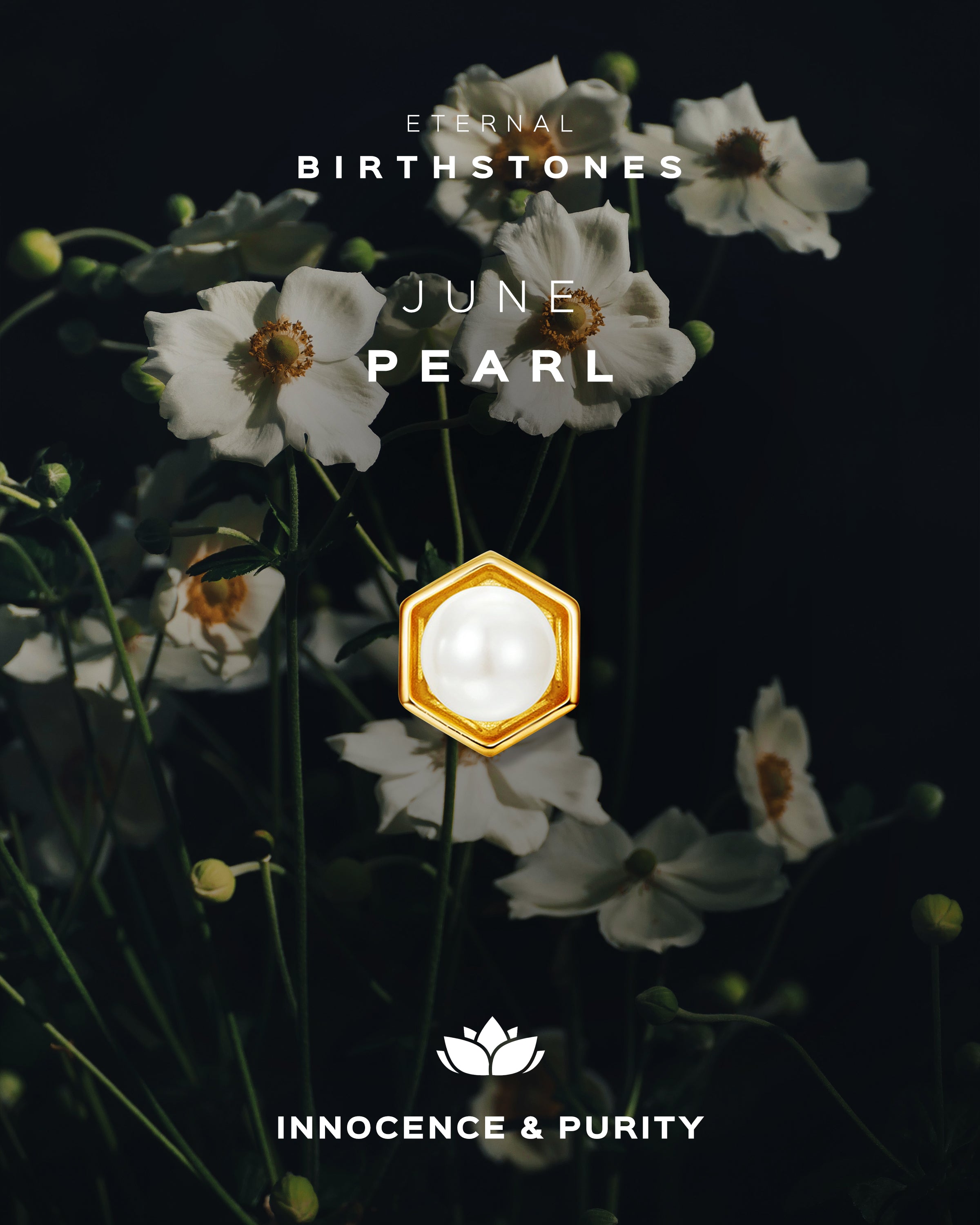 June Birthstone Necklace –  Pearl