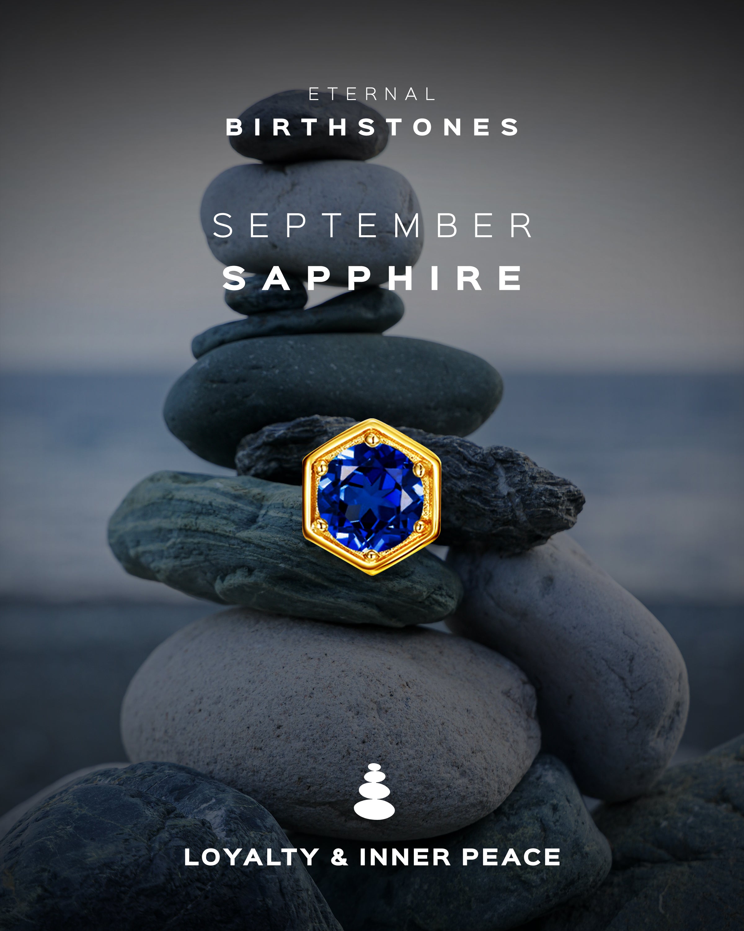 September Birthstone Necklace – Sapphire