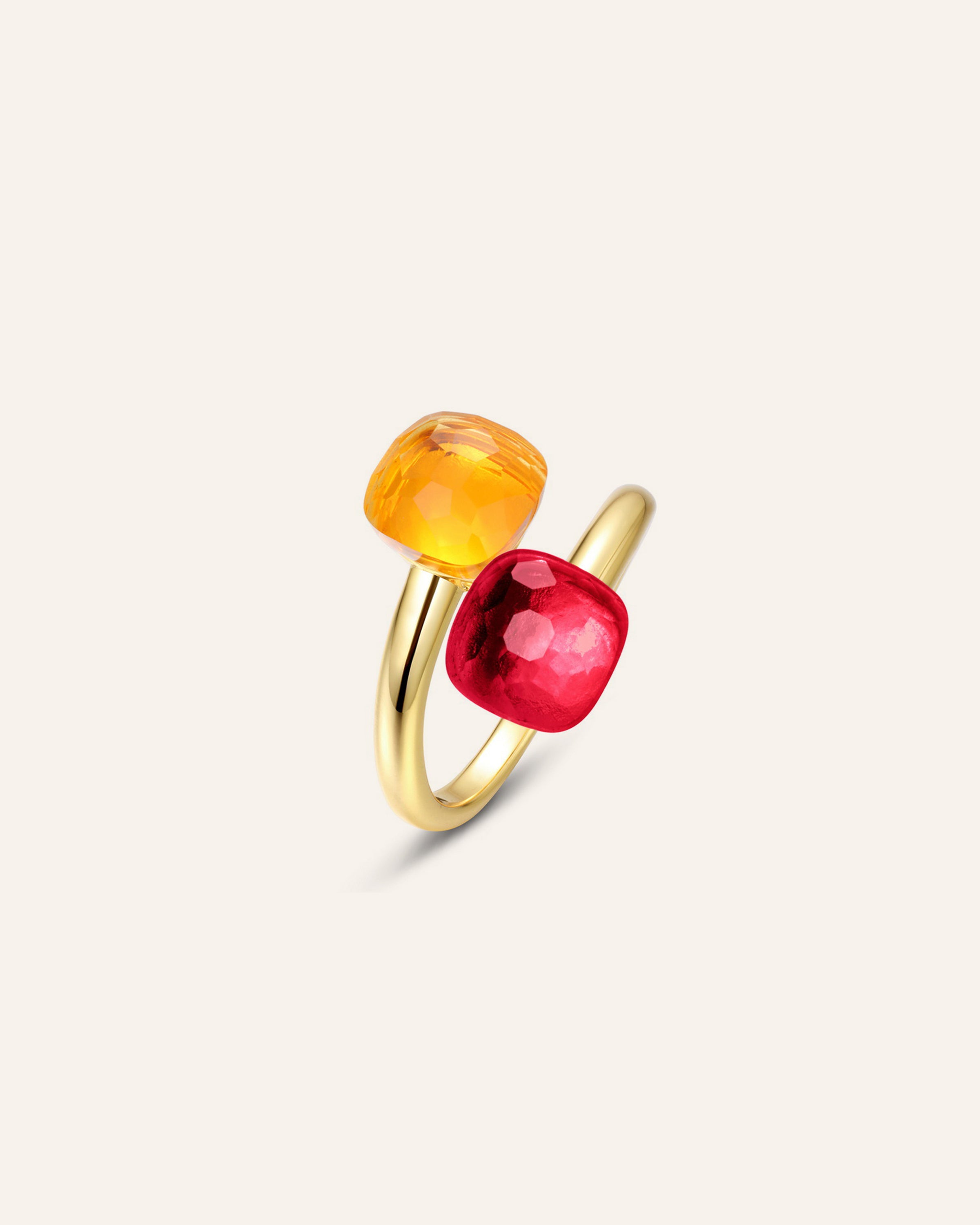 Amber Blaze Gemstone Ring