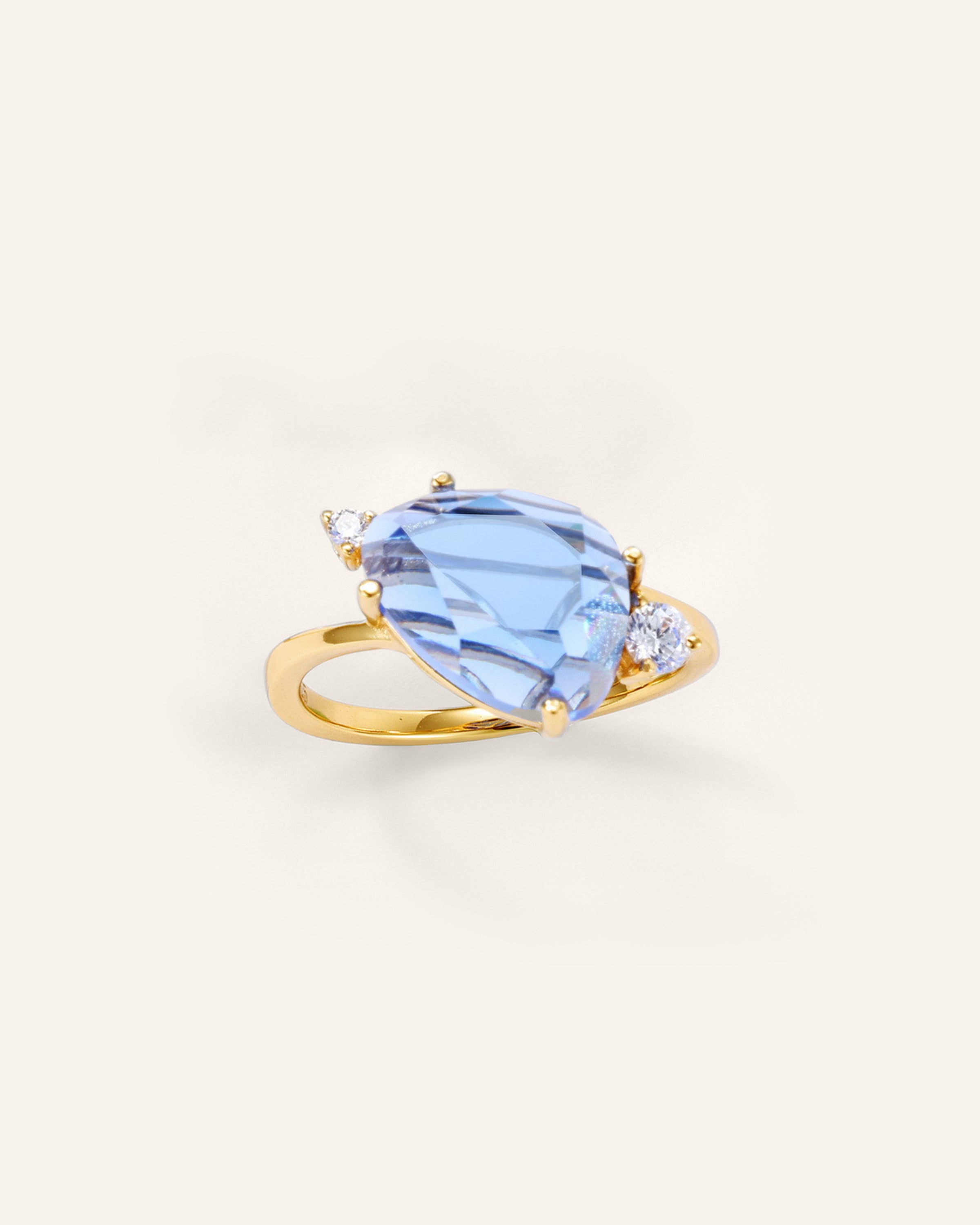 Azure Enchantment Blue Crystal Ring